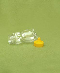 Plasticna teglica za med, oblik mede 180 ml, pet