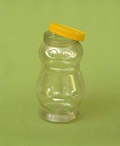 Plasticna tegla za med, oblik pcele 1,44 litar, pet