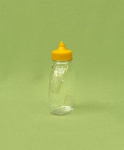 Plasticna boca za med, oblik pcele 250 ml, pet